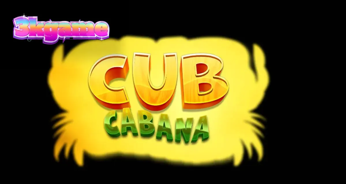 Cub Cabana स्लॉट गेम का ट्रॉपिकल पार्टी थीम वाला इंटरफेस